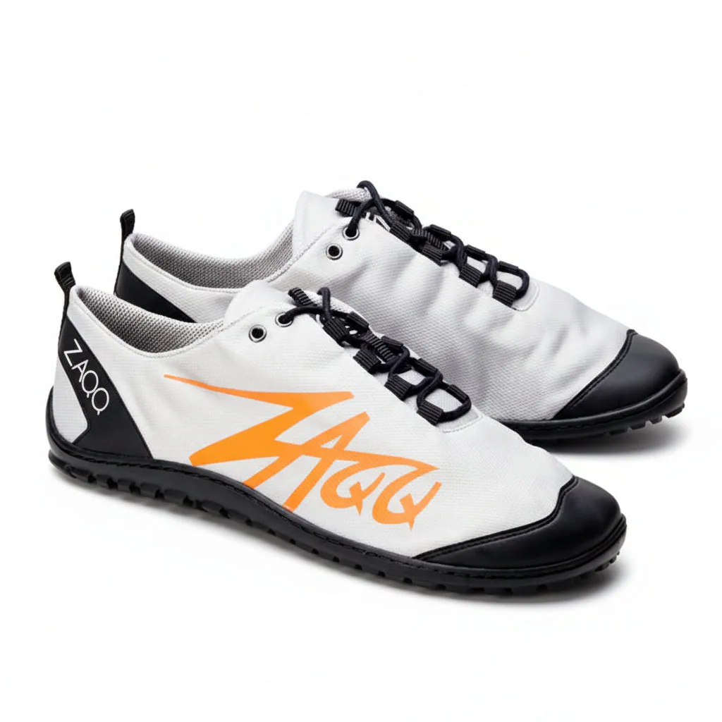 Мужские кроссовки ZAQQ SQIM Grey Orange (оранжевый цвет) — фото 1 из 10