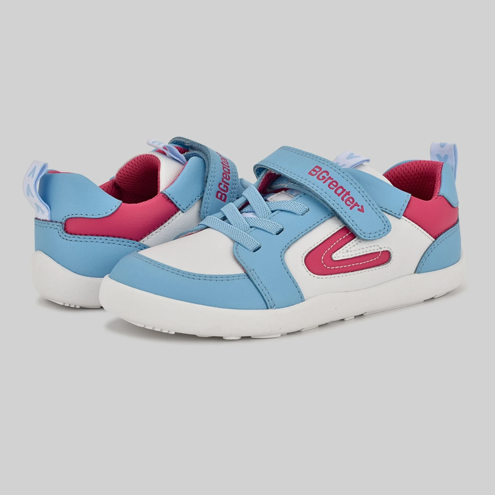 Кроссовки BGreater All Leather Lev — синий с белым, фото 11