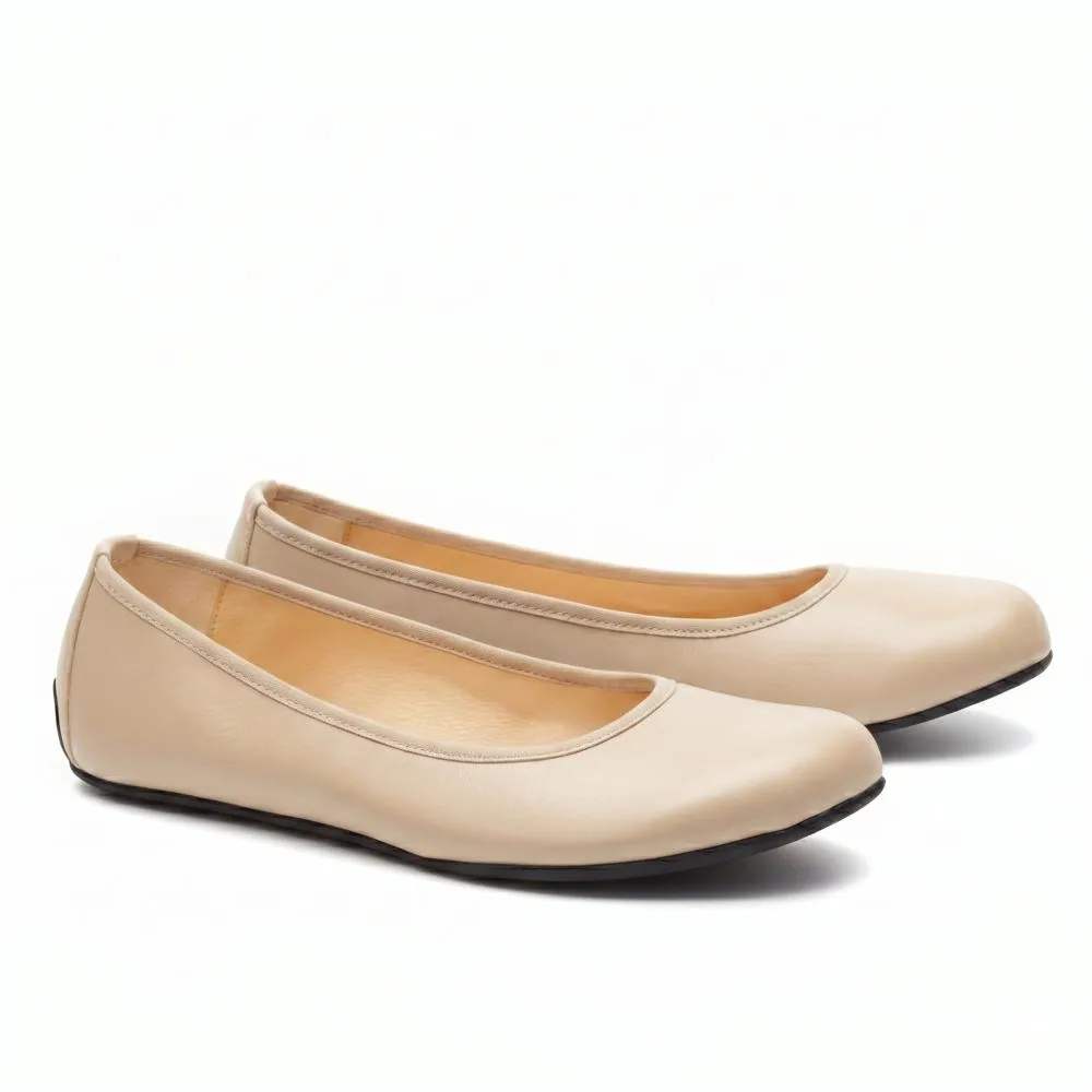 Женские балетки ZAQQ QARMA Beige (бежевый цвет) — фото 1 из 13