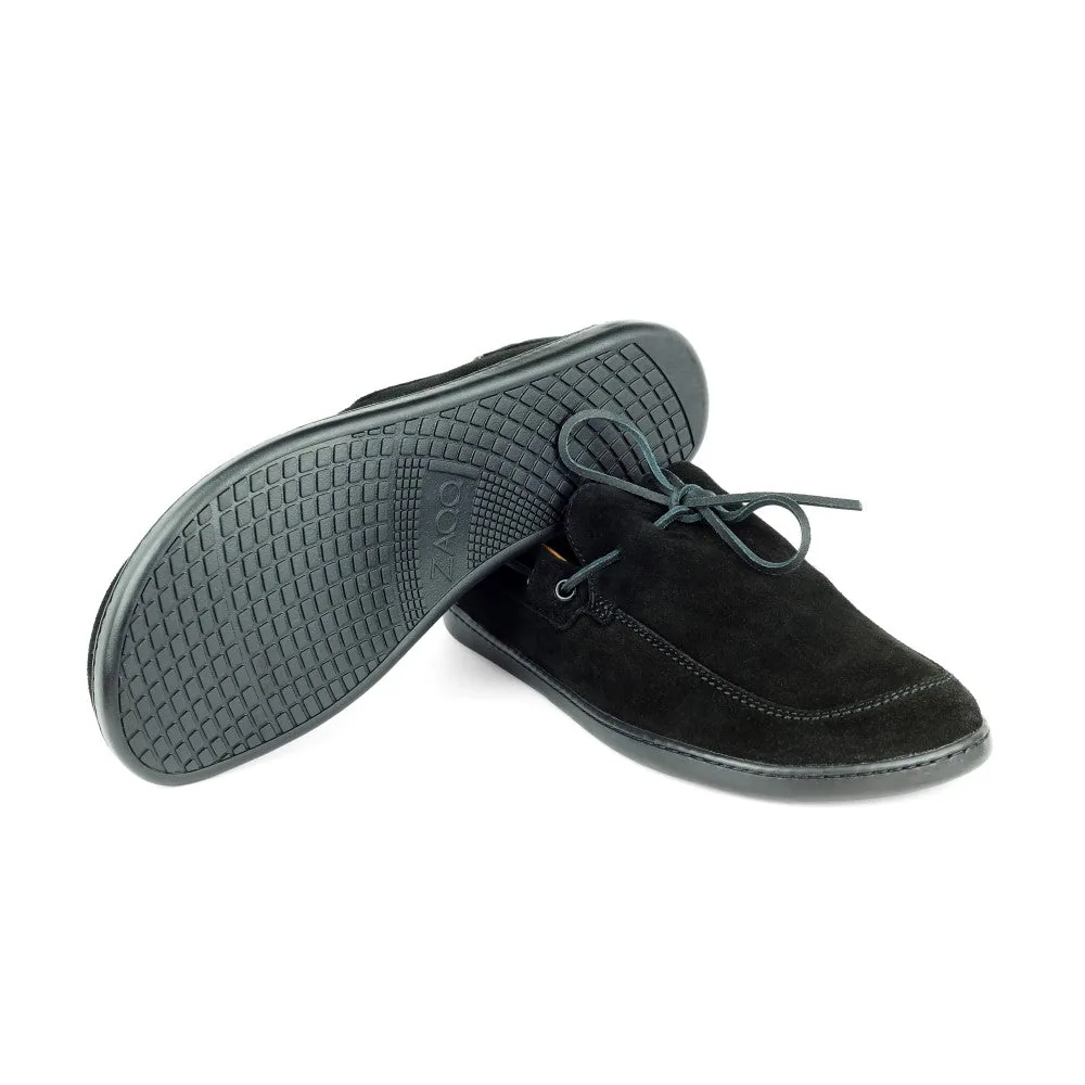 Мокасины для женщин и мужчин ZAQQ QEA Velours Black (чёрный цвет), фото 2