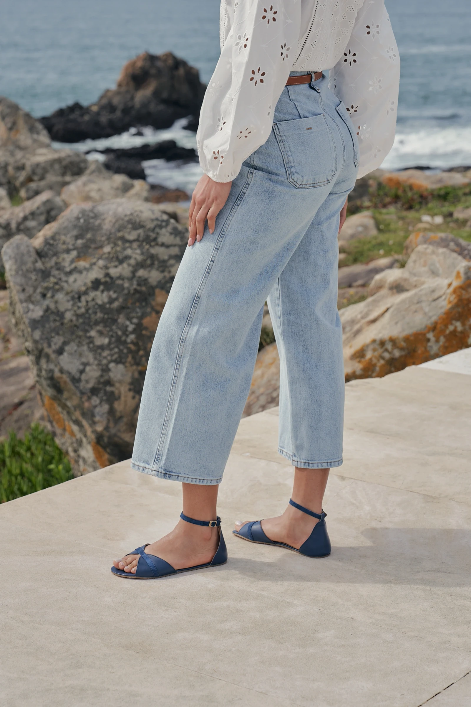 Босоногие сандалии Shapen PETAL — насыщенный синий, фото 9