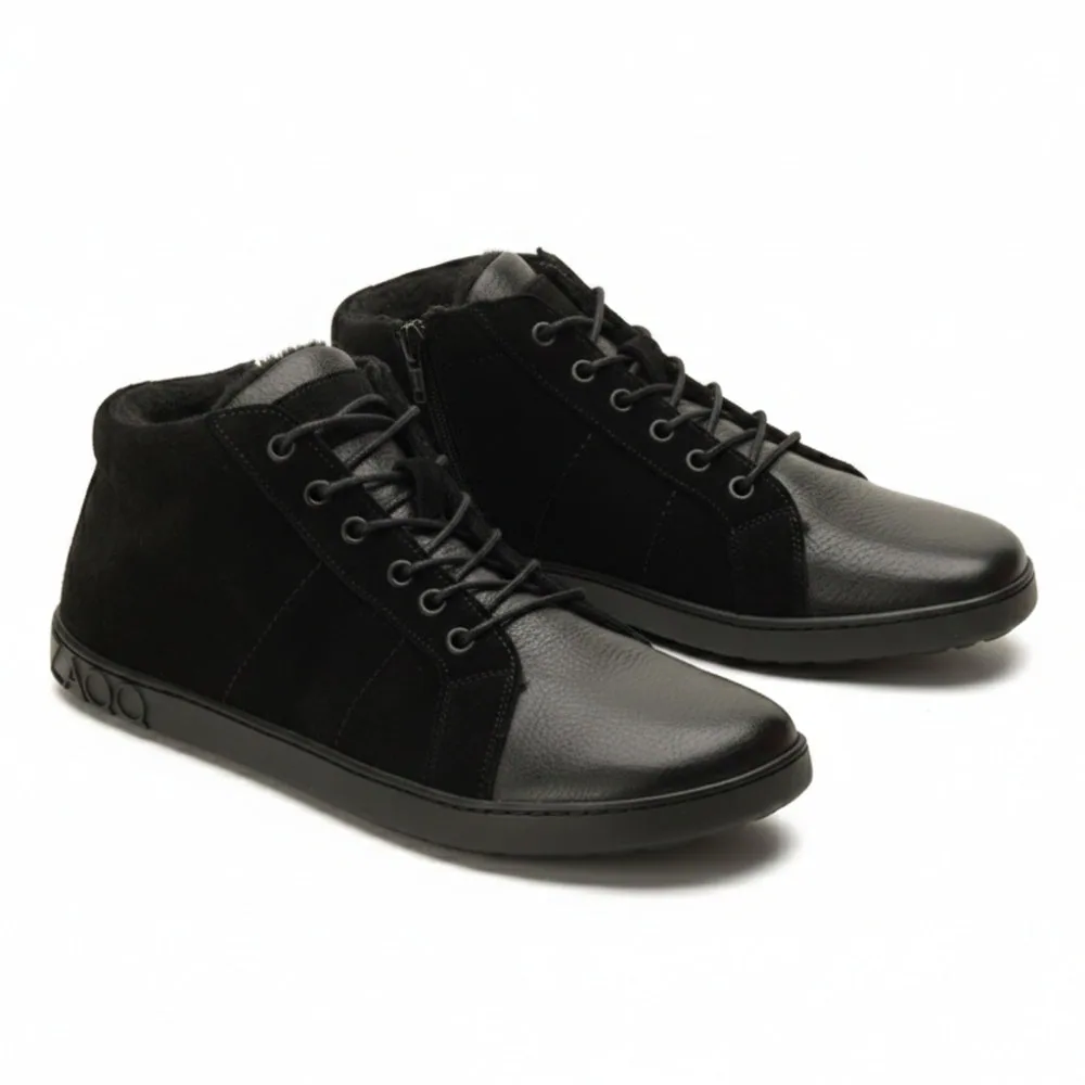 Мужские кроссовки ZAQQ OMSQ Mid Winter Black (чёрный цвет) — фото 1 из 20