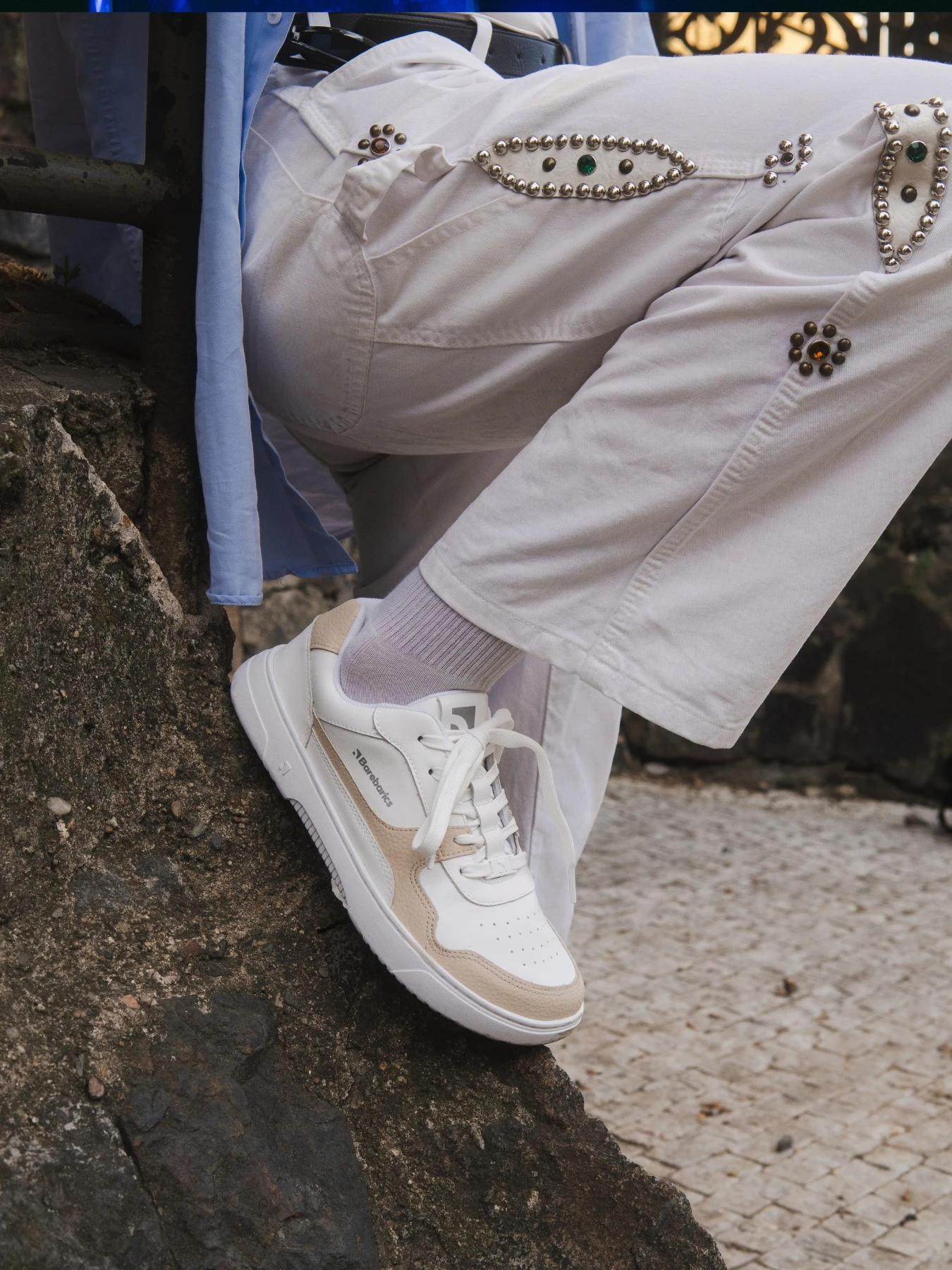Босоногие кроссовки Barebarics Zing - белый и кремовый, фото 2