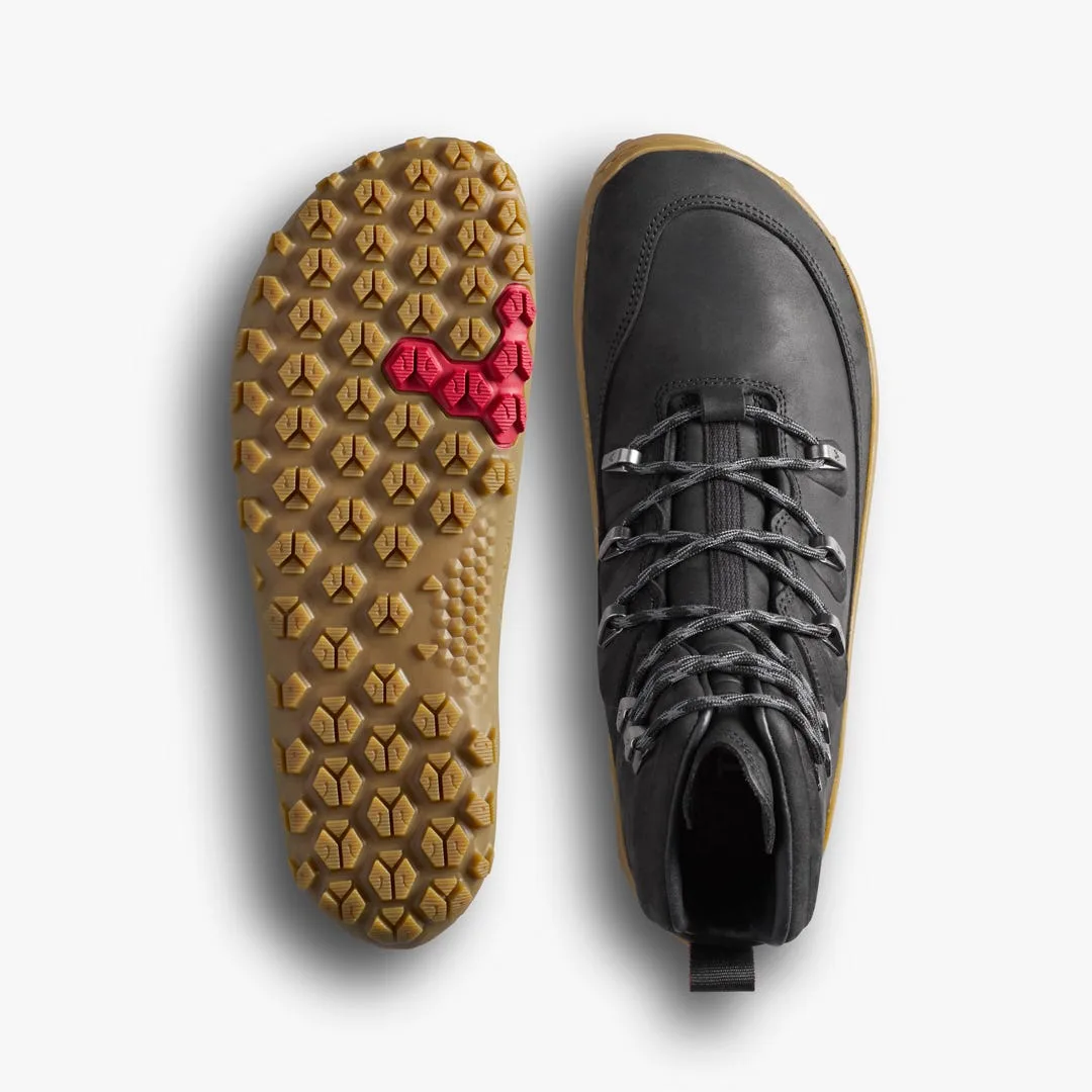 Ботинки Vivobarefoot Tracker Leather AT II — мужская модель, чёрный, фото 2