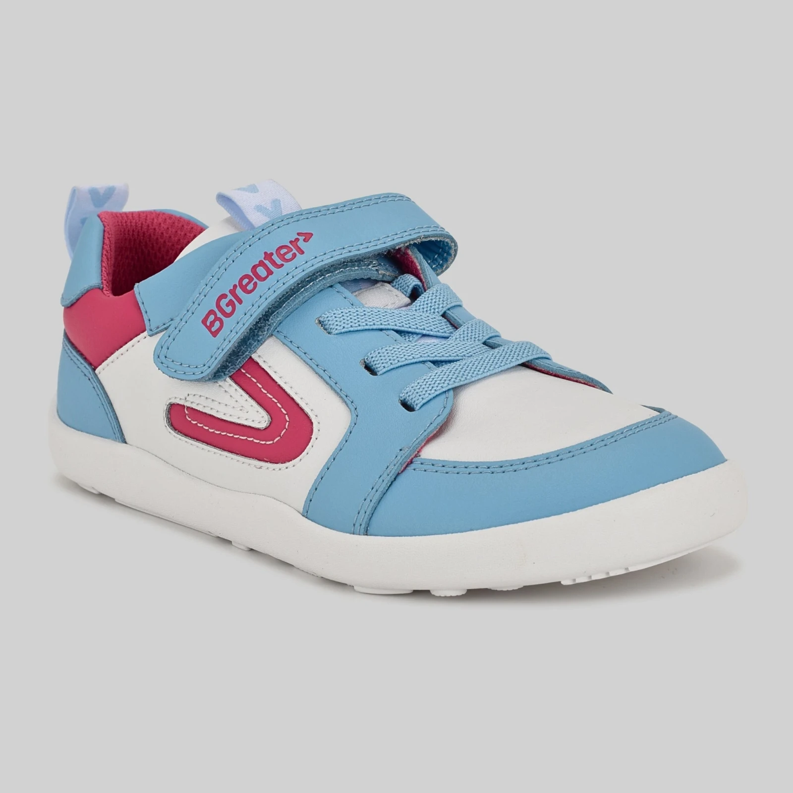 Кроссовки BGreater All Leather Lev — синий с белым