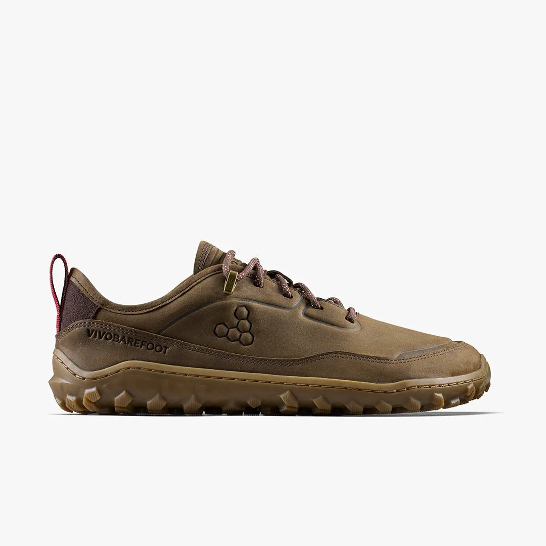 Кроссовки Vivobarefoot Tracker Leather AT Low II — женская модель, коричневый