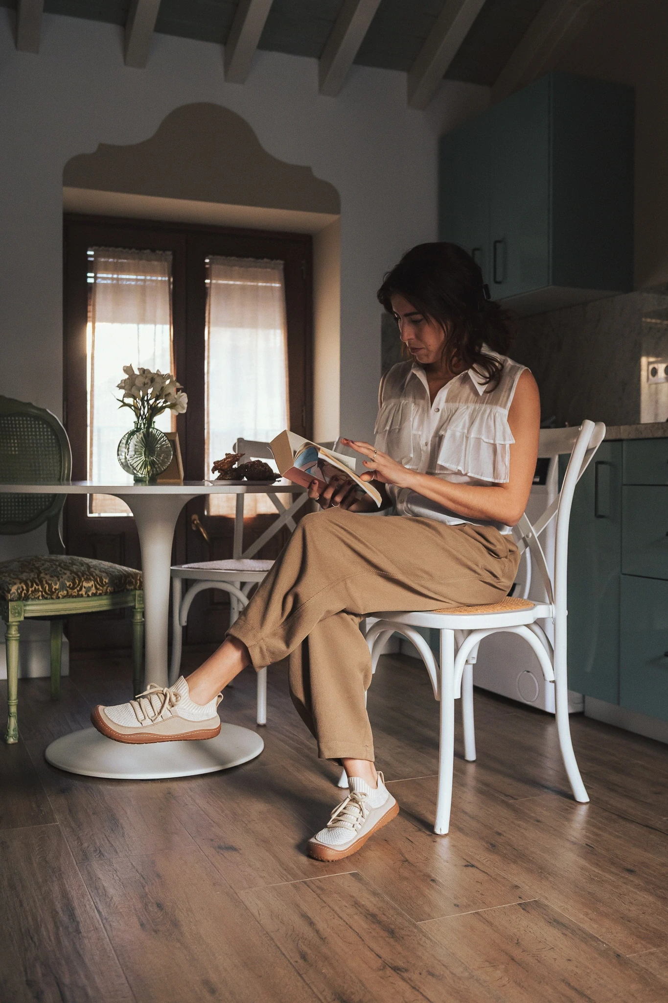 Босоногие кроссовки Sambas the bambas Essence Cloud — молочные, фото 10