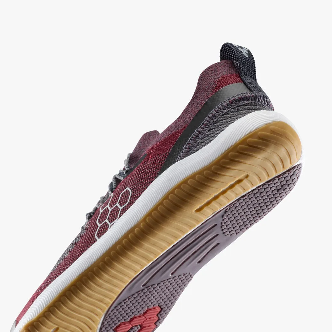 Кроссовки Vivobarefoot Primus Flow Knit — мужская модель, тёмно-бордовый, фото 7