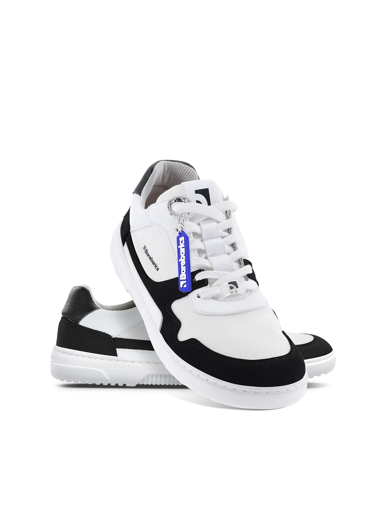 Босоногие кроссовки Barebarics Zing - белый и чёрный без материалов животного происхождения, фото 11