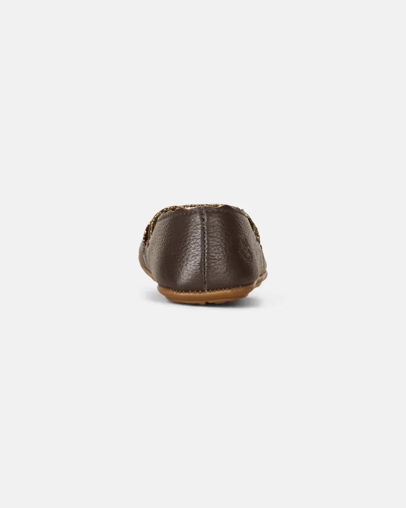 Детские босоногие домашние тапочки Bundgaard Tamara Dark Brown, фото 3